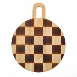 Checkered Wooden Cutting Board